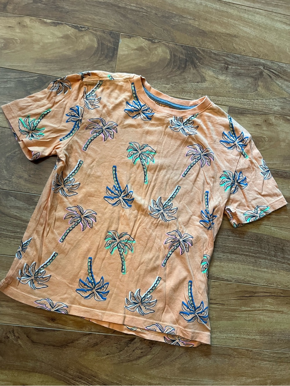 🌴 Boys Palm-Print Short Sleeve Tee